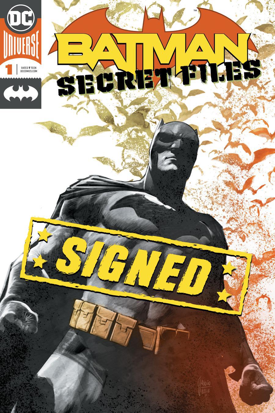 Batman Secret Files Vol 2 #1 Cover B Enhanced Foil Cover Signed By Brad Walker