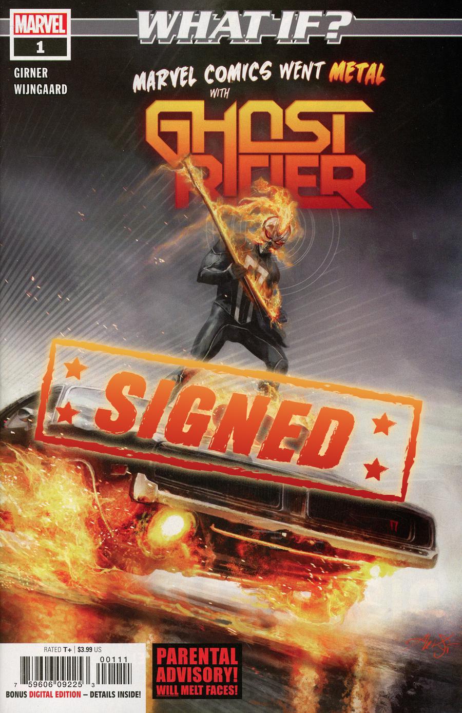 What If Ghost Rider #1 Cover C Regular Aleksi Briclot Cover Signed By Sebastian Girner
