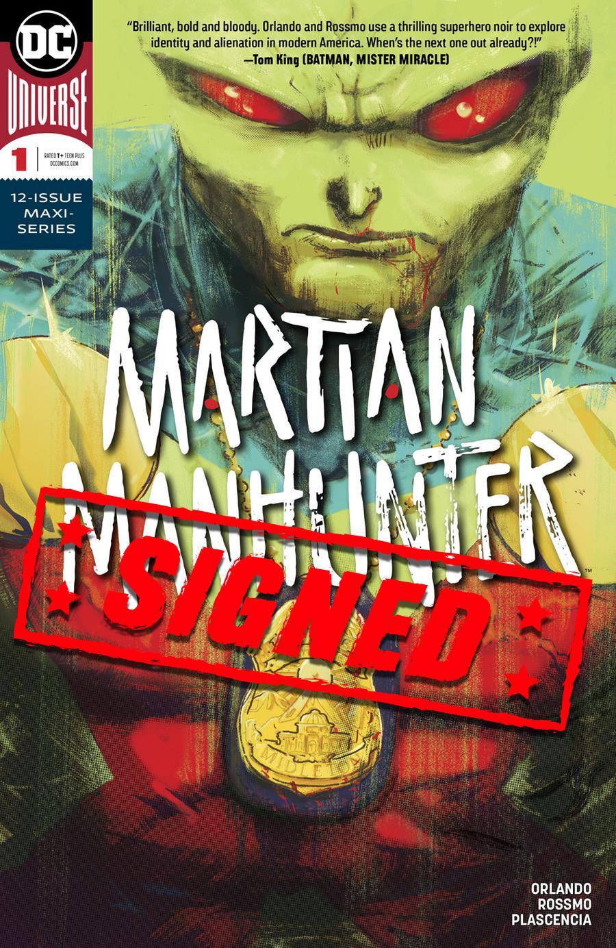 Martian Manhunter Vol 5 #1 Cover D Regular Riley Rossmo Cover Signed By Steve Orlando