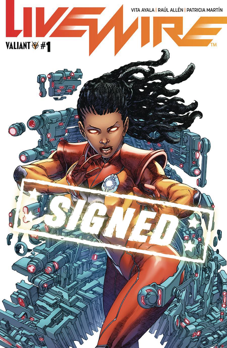 Livewire #1 Cover H Variant Harvey Tolibao Cover Signed By Vita Ayala