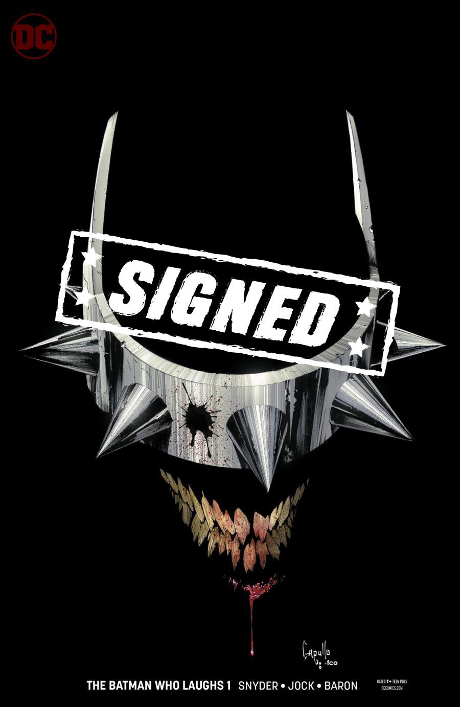 Batman Who Laughs #1 Cover L Variant Greg Capullo Cover Signed By Scott Snyder