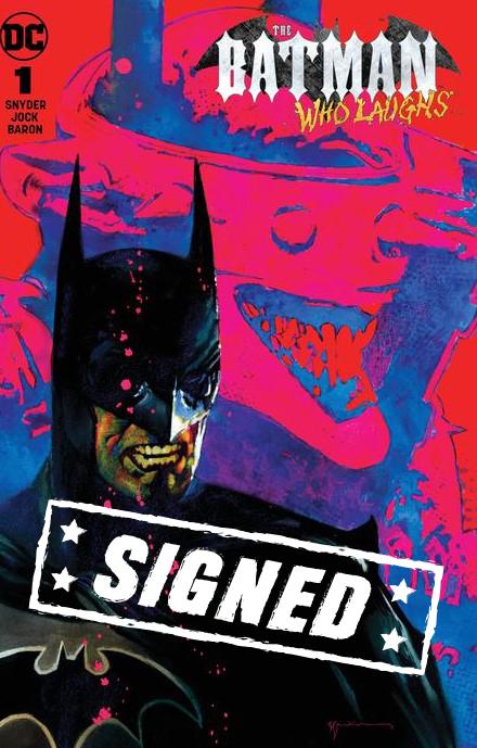Batman Who Laughs #1  Midtown Exclusive Bill Sienkiewicz Variant Cover Signed By Scott Snyder