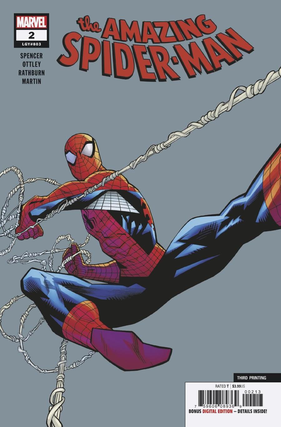 Amazing Spider-Man Vol 5 #2 Cover D 3rd Ptg Ryan Ottley Variant Cover