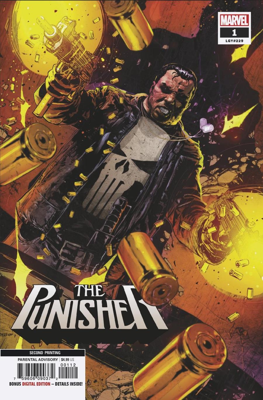 Punisher Vol 11 #1 Cover L 2nd Ptg Variant Cover