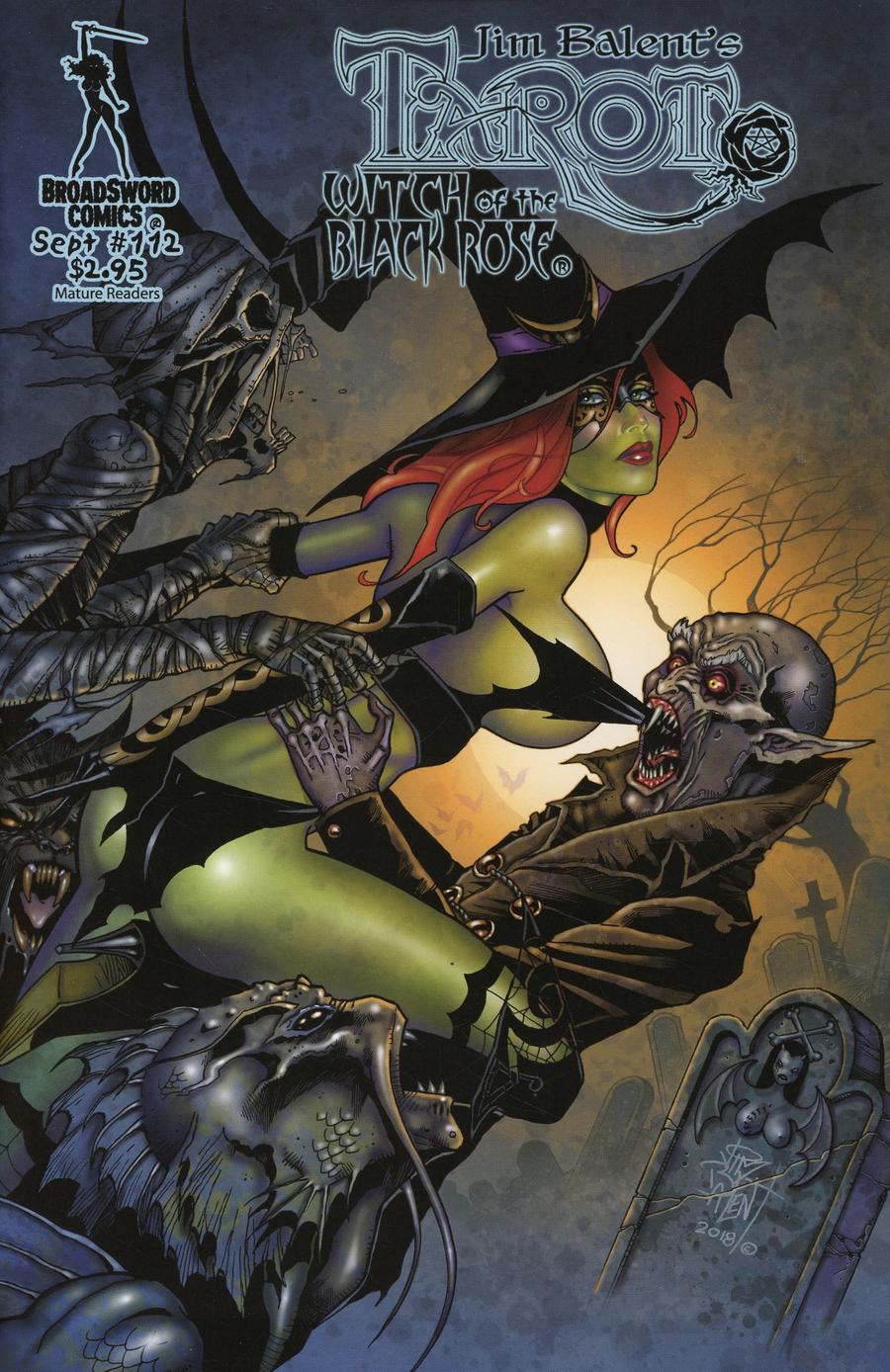 Tarot Witch Of The Black Rose #112 Cover A Regular Jim Balent Cemetery Cover