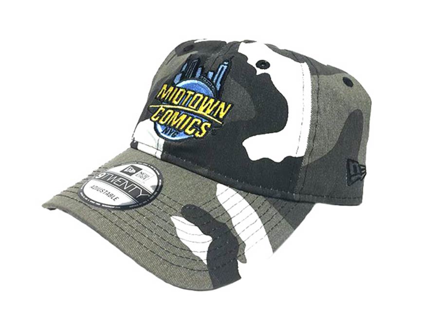 Midtown Comics Logo Urban Camo 920 Buckle Strap Cap Powered By New Era