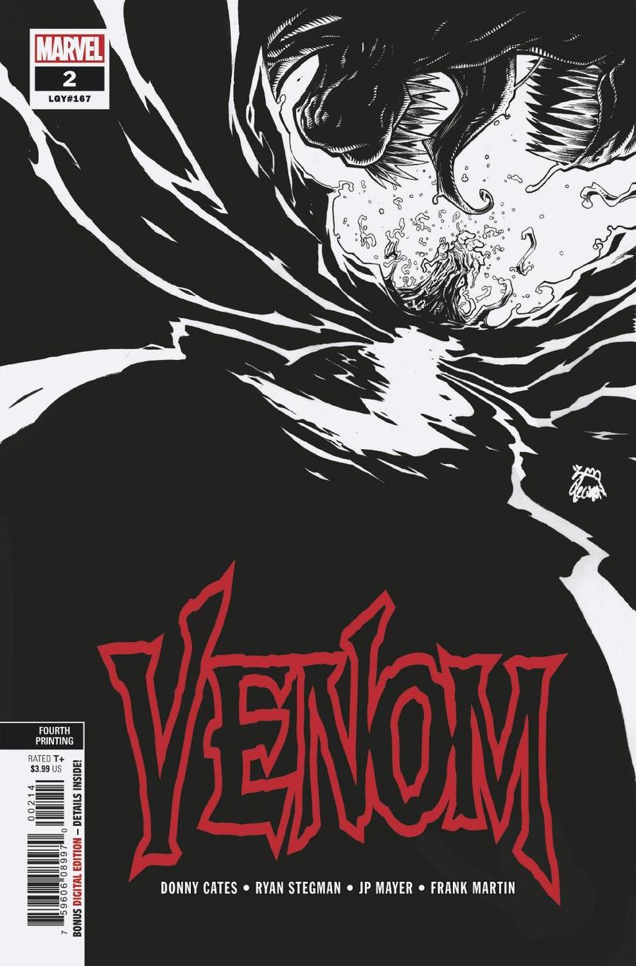 Venom Vol 4 #2 Cover F 4th Ptg Variant Ryan Stegman Cover