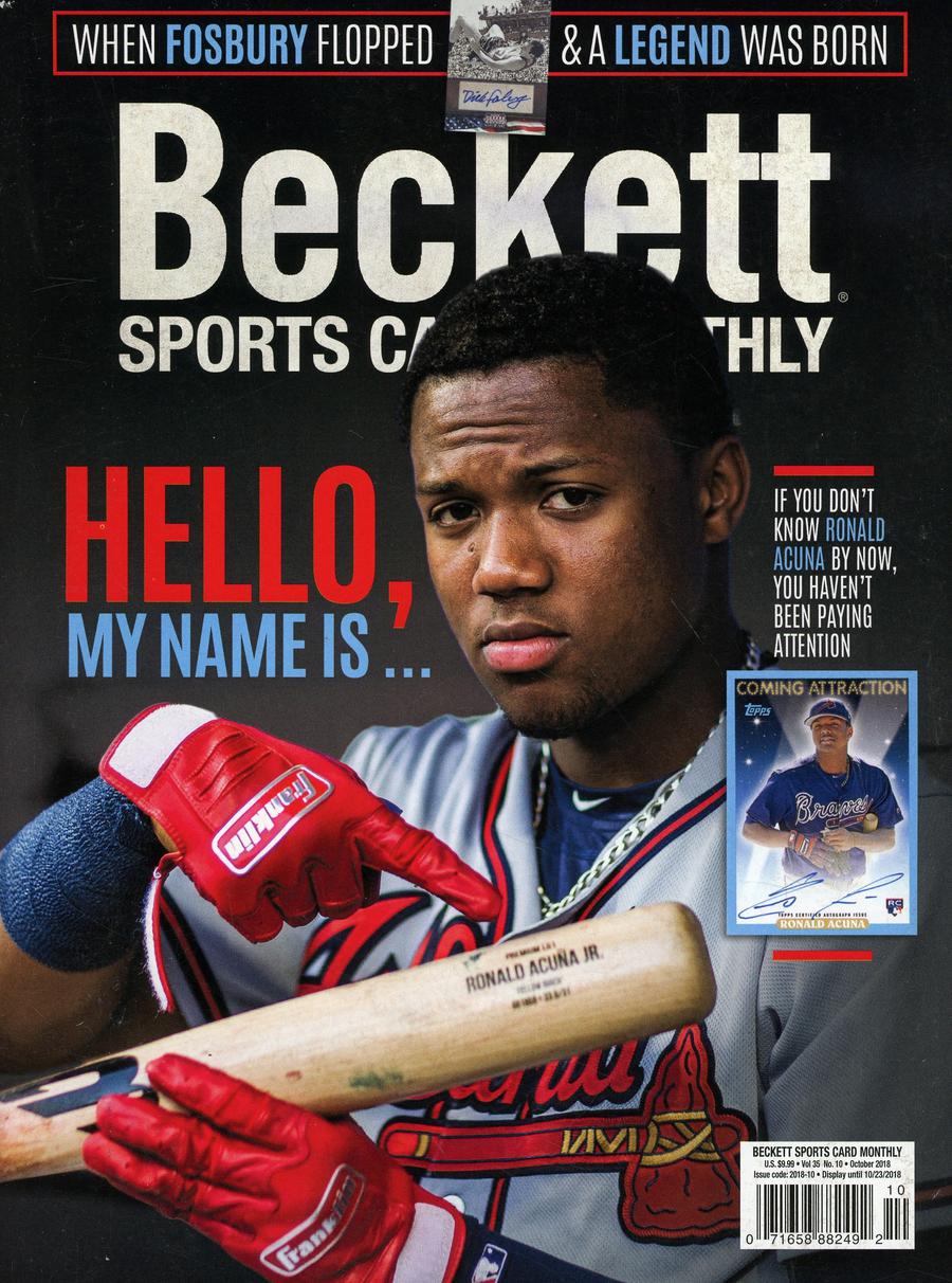 Beckett Sports Card Monthly #403 Vol 35 #10 October 2018