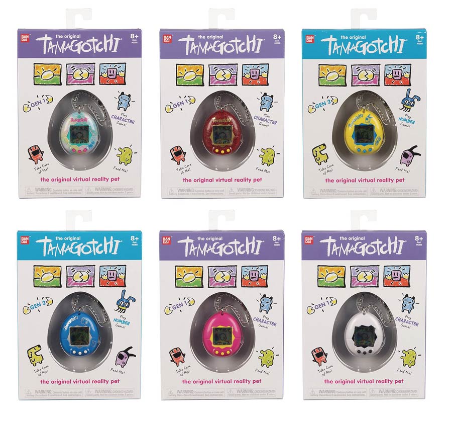 Original Tamagotchi 2018 Wave B 8-Piece Display