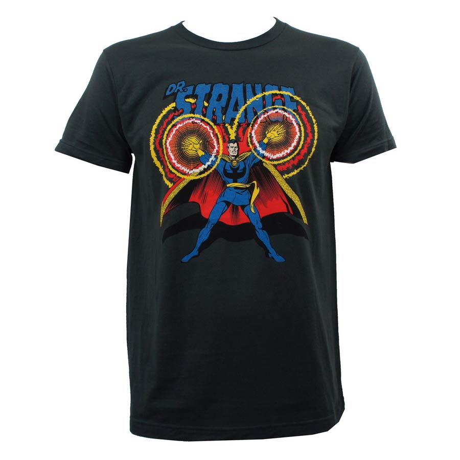 Doctor Strange Black Magic Fitted Jersey Charcoal T-Shirt Large