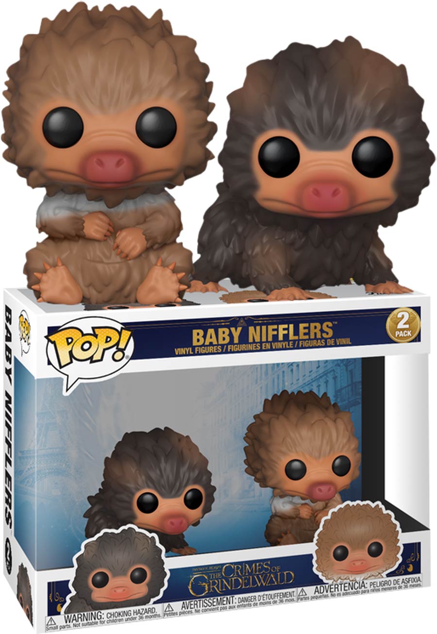 POP Movies Fantastic Beasts The Crimes Of Grindelwald Baby Nifflers 2-Pack Vinyl Figure