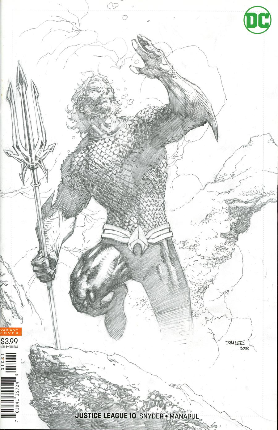 Justice League Vol 4 #10 Cover C Incentive Jim Lee Pencil Cover (Drowned Earth Prelude)