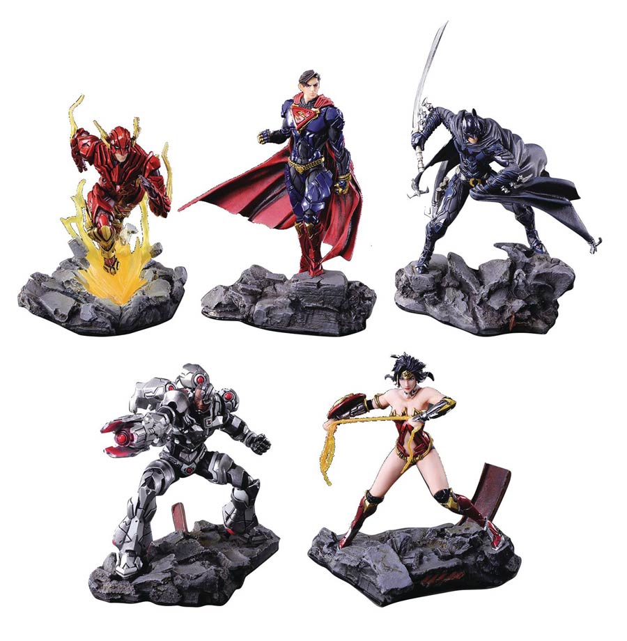 DC Comics Variant Trading Arts Mini Figure Blind Mystery Box 10-Piece Display