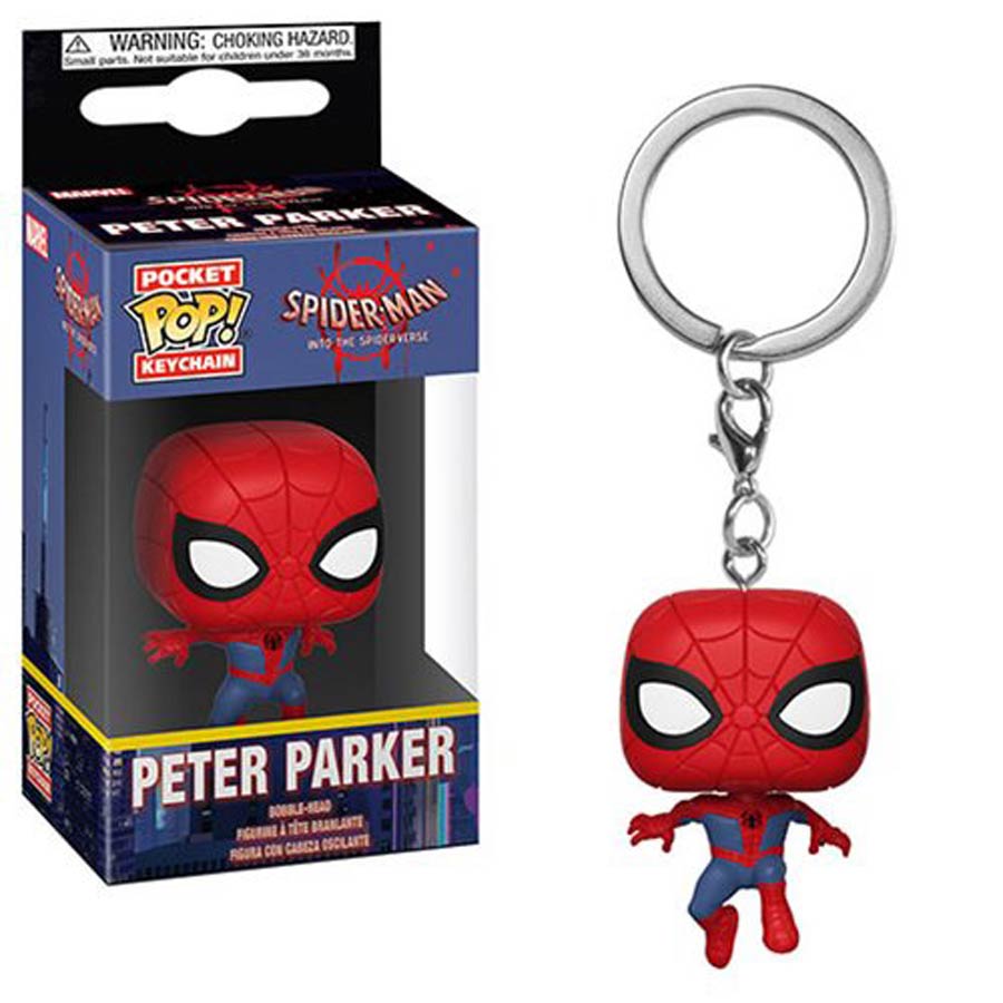 POP Spider-Man Into The Spider-Verse Peter Parker Vinyl Pocket Keychain