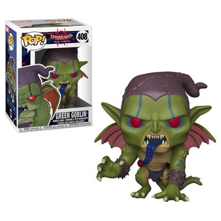 POP Marvel 408 Spider-Man Into The Spider-Verse Green Goblin Vinyl Bobble Head