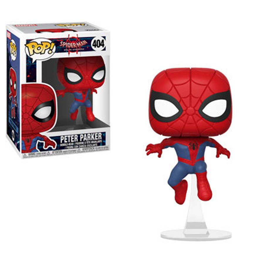 POP Marvel 404 Spider-Man Into The Spider-Verse Peter Parker Vinyl Bobble Head