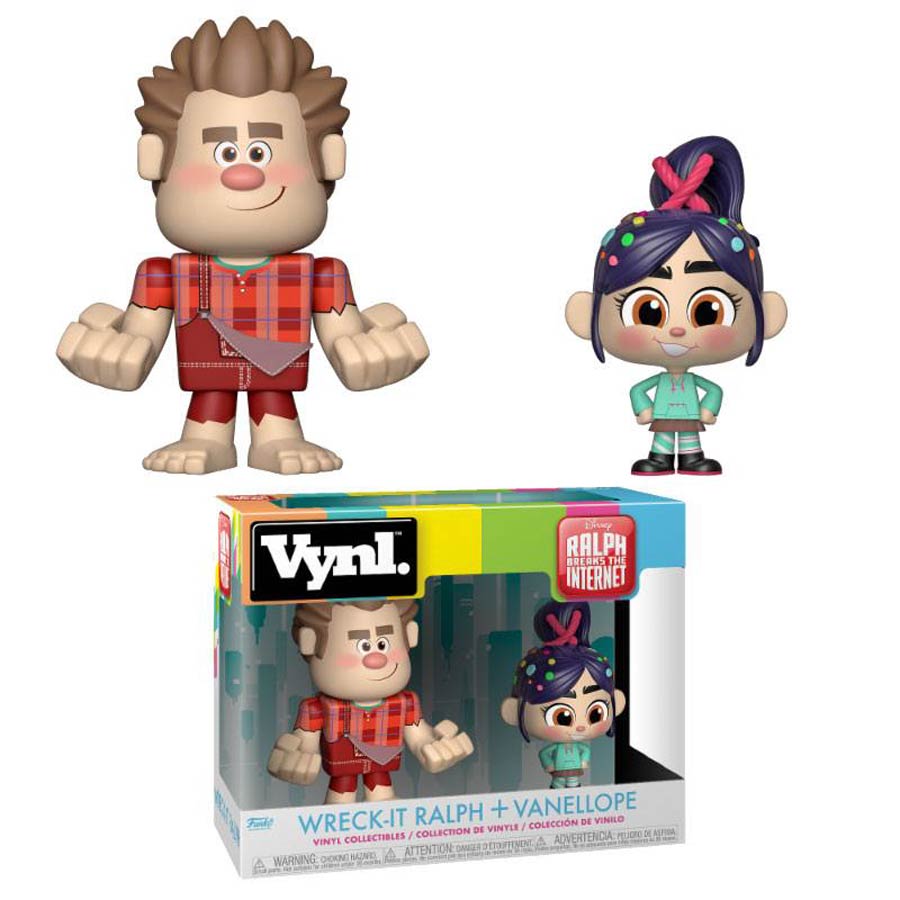 Vynl. Wreck-It Ralph 2 Ralph Breaks The Internet Wreck-It Ralph And Vanellope 2-Pack Vinyl Figure
