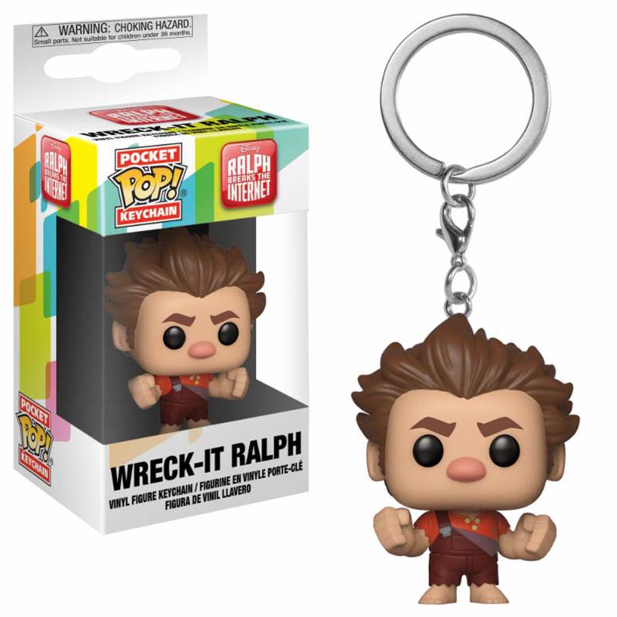 POP Wreck-It Ralph 2 Ralph Breaks The Intenet Wreck-It Ralph Vinyl Pocket Keychain