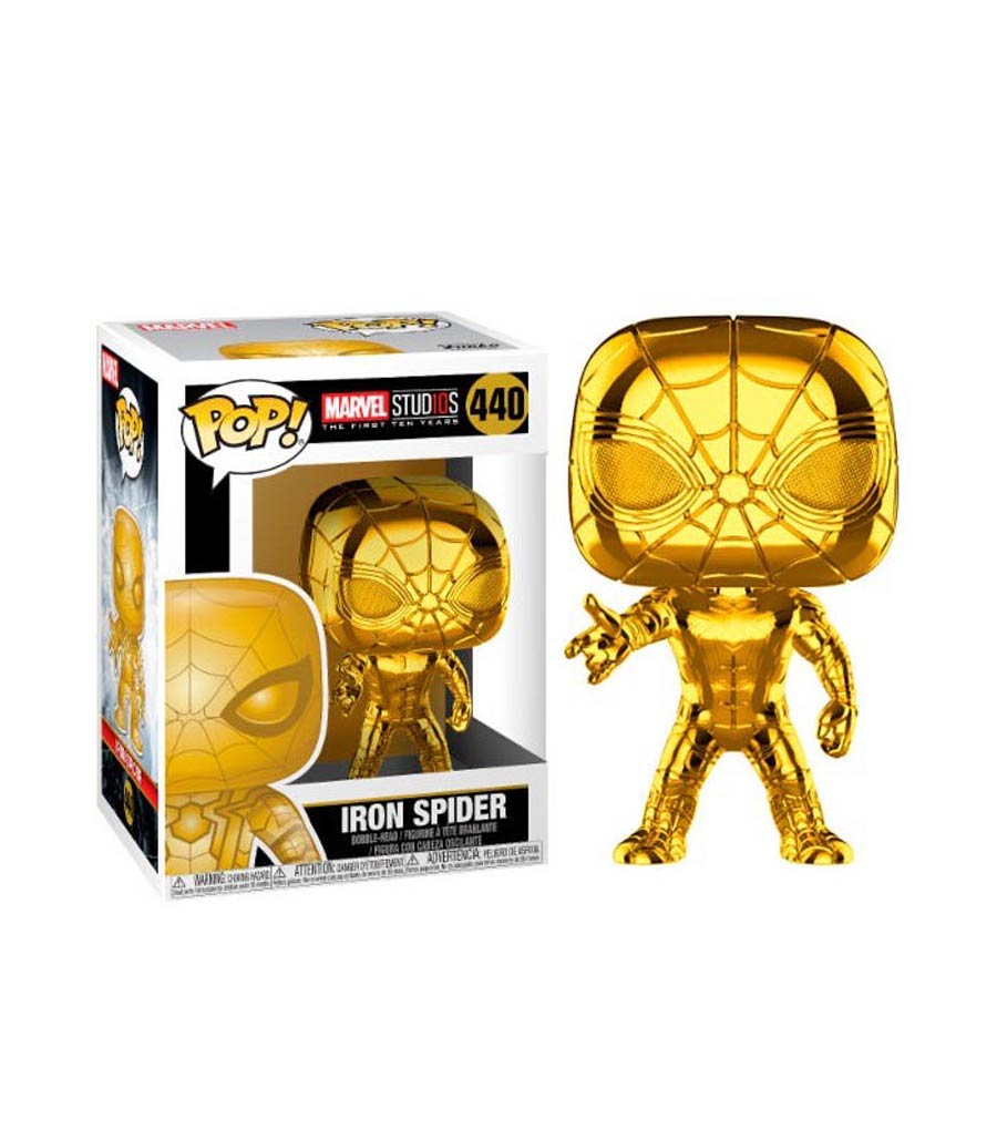 POP Marvel 440 Marvel Studios 10 Iron Spider Chrome Vinyl Bobble Head