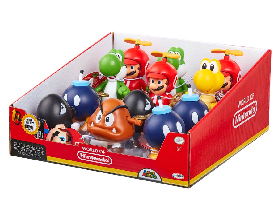 World Of Mario Wind-Up Toy Display