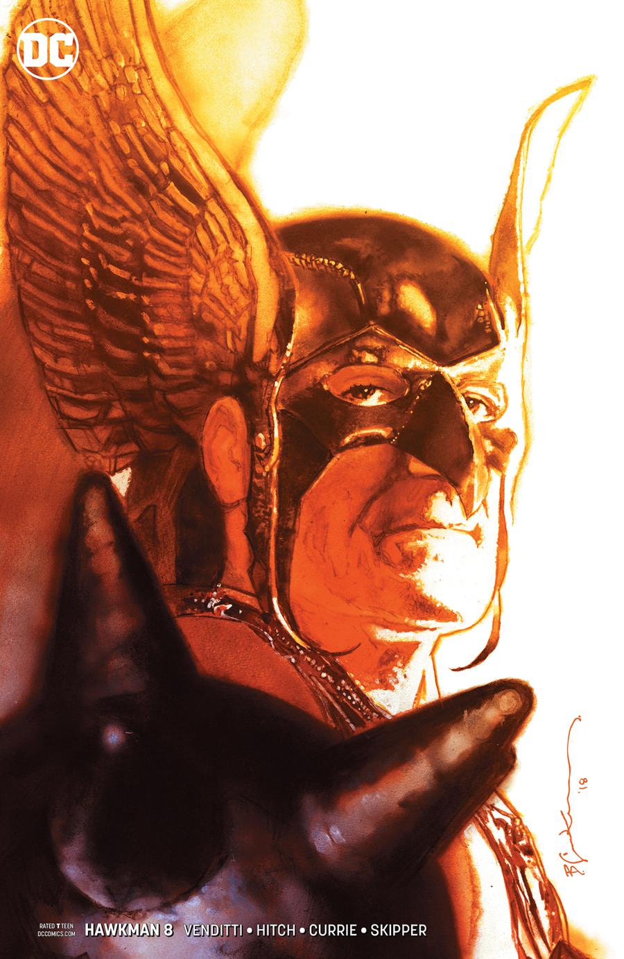 Hawkman Vol 5 #8 Cover B Variant Bill Sienkiewicz Cover