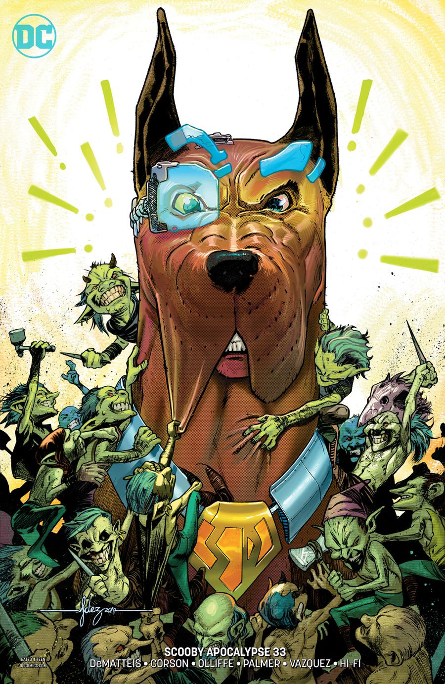 Scooby Apocalypse #33 Cover B Variant Javier Fernandez Cover
