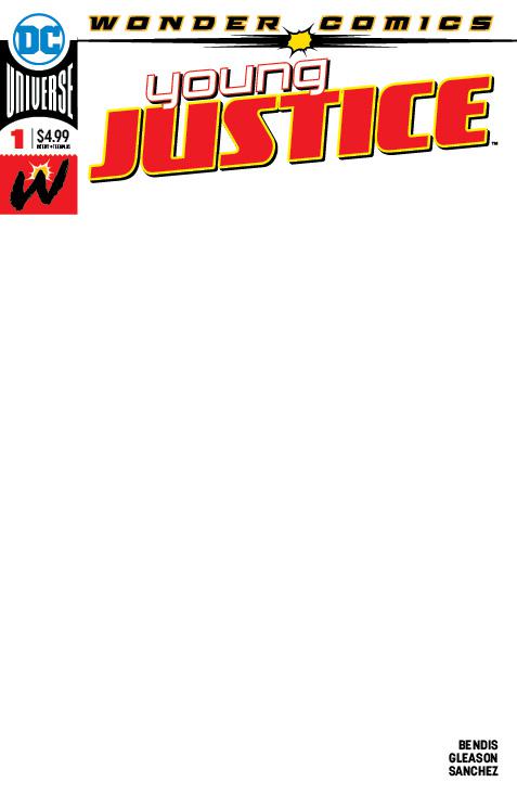 Young Justice Vol 3 #1 Cover H Variant Blank Cover