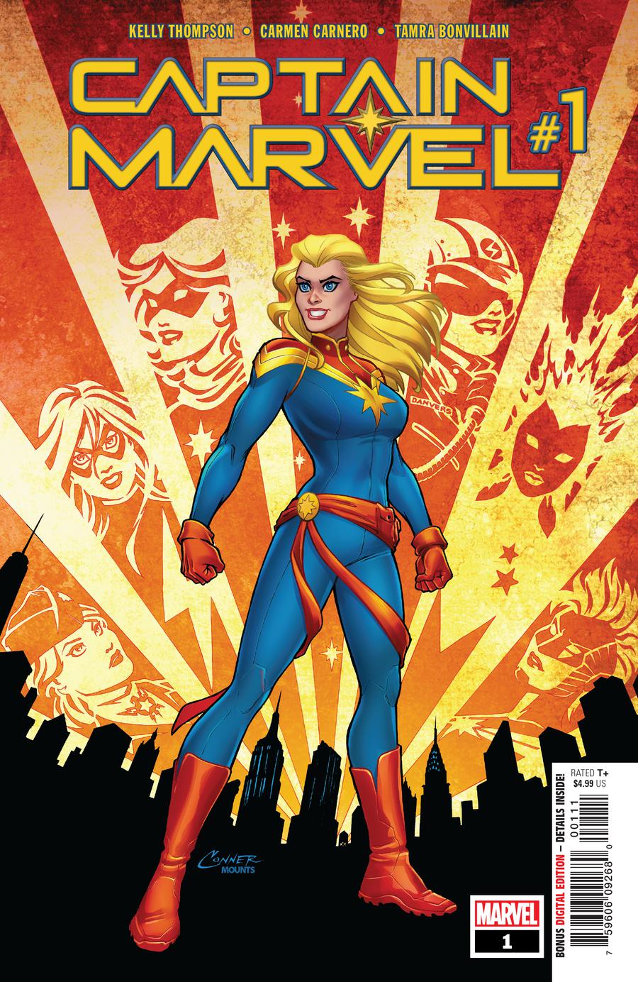 Captain Marvel Vol 9 #1 Cover A 1st Ptg Regular Amanda Conner & Paul Mounts Cover
