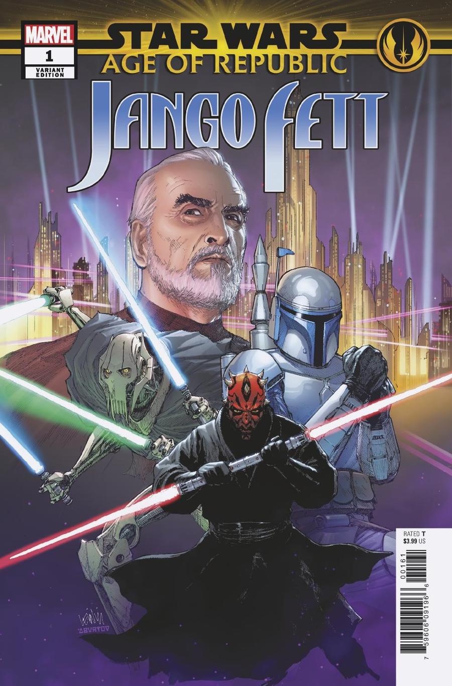 Star Wars Age Of Republic Jango Fett #1 Cover D Variant Leinil Francis Yu Villains Cover