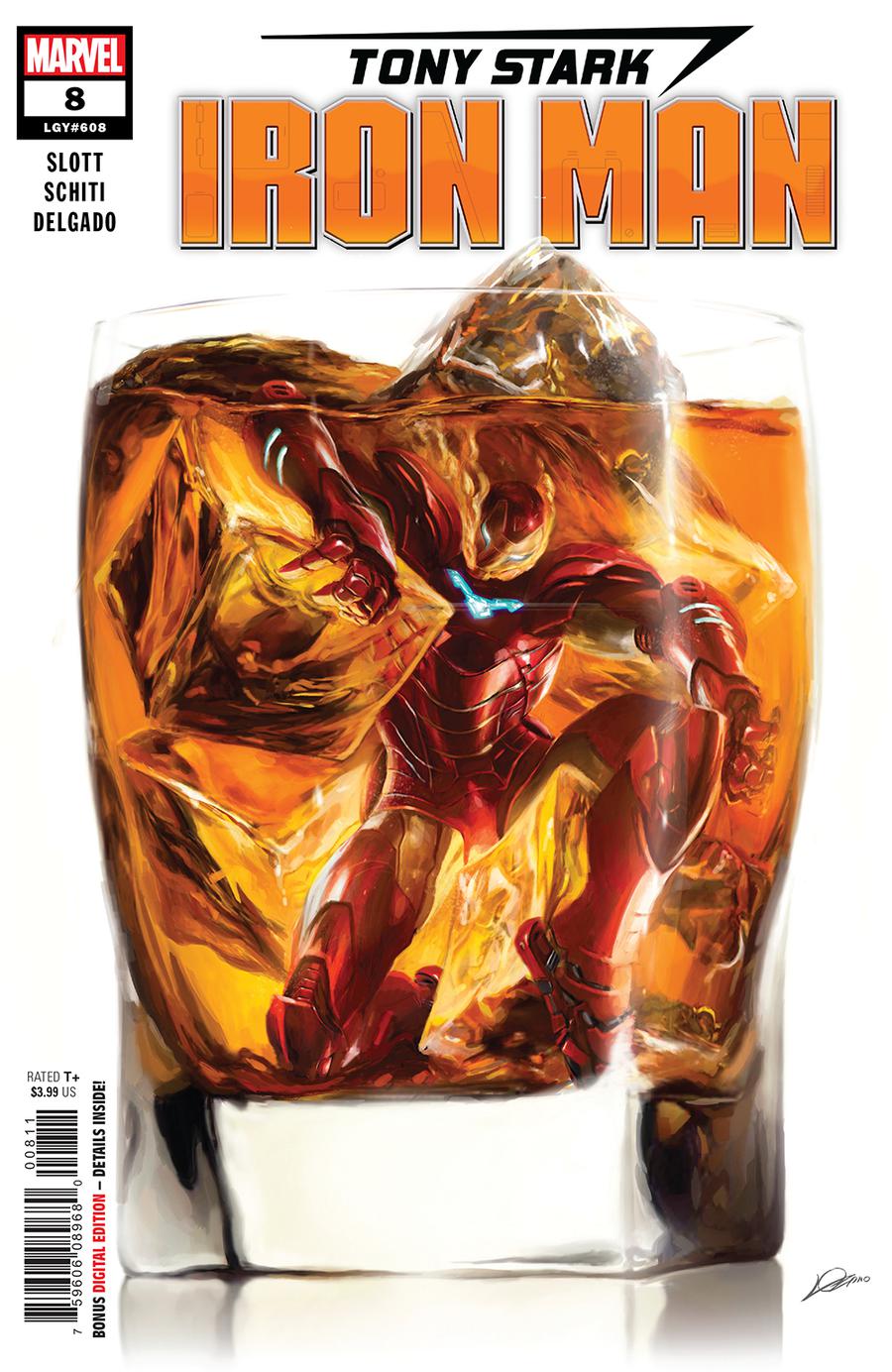 Tony Stark Iron Man #8 Cover A Regular Alexander Lozano Cover
