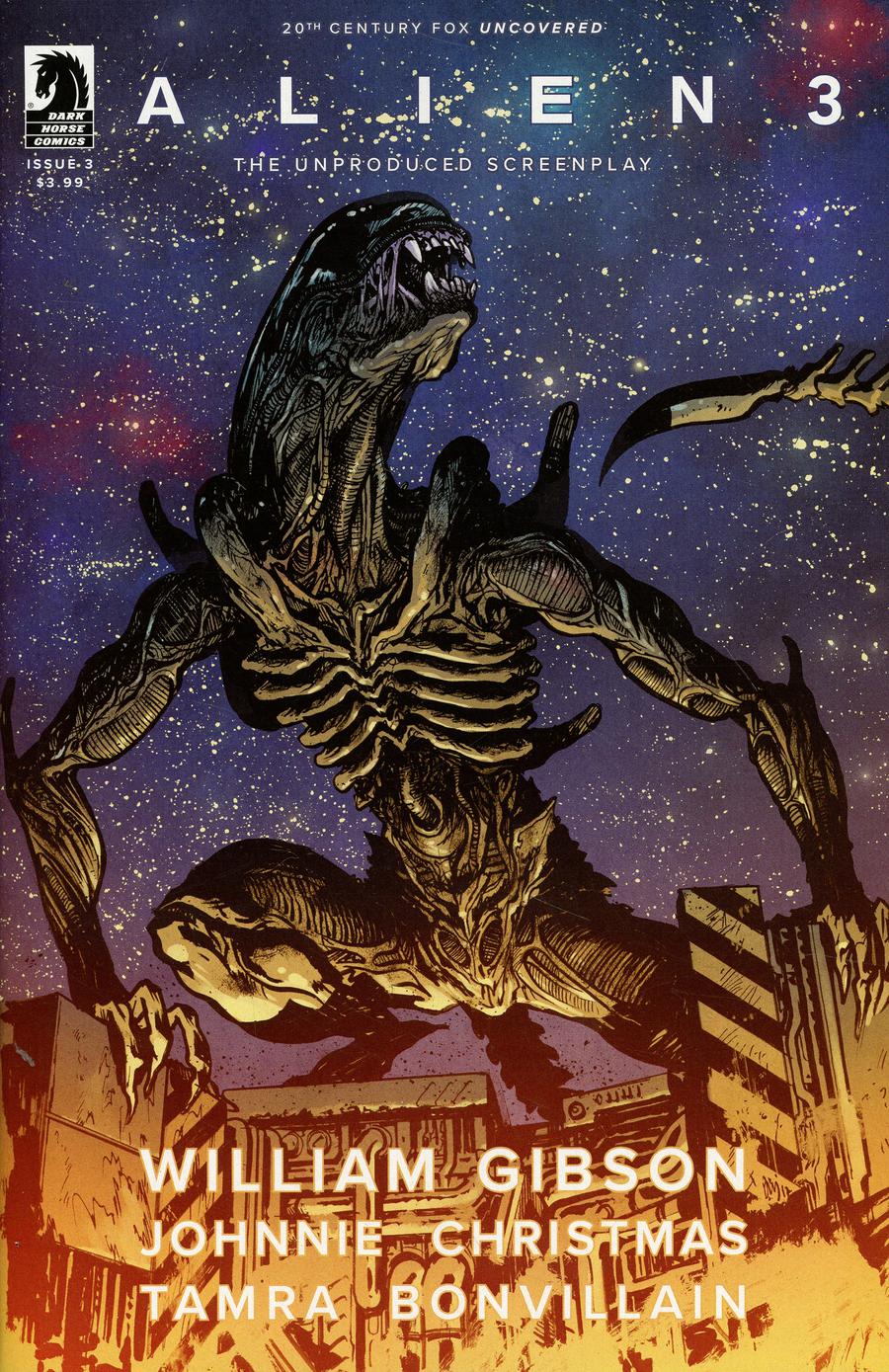 William Gibsons Alien 3 #3 Cover B Variant Daniel Warren Johnson Cover