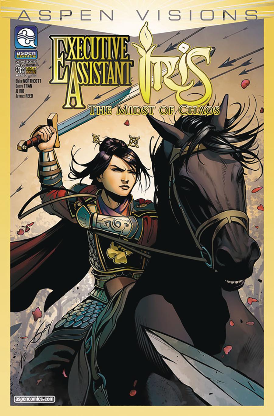 Aspen Visions Executive Assistant Iris Midst Of Chaos #1 Cover A Regular Donny Tran Cover