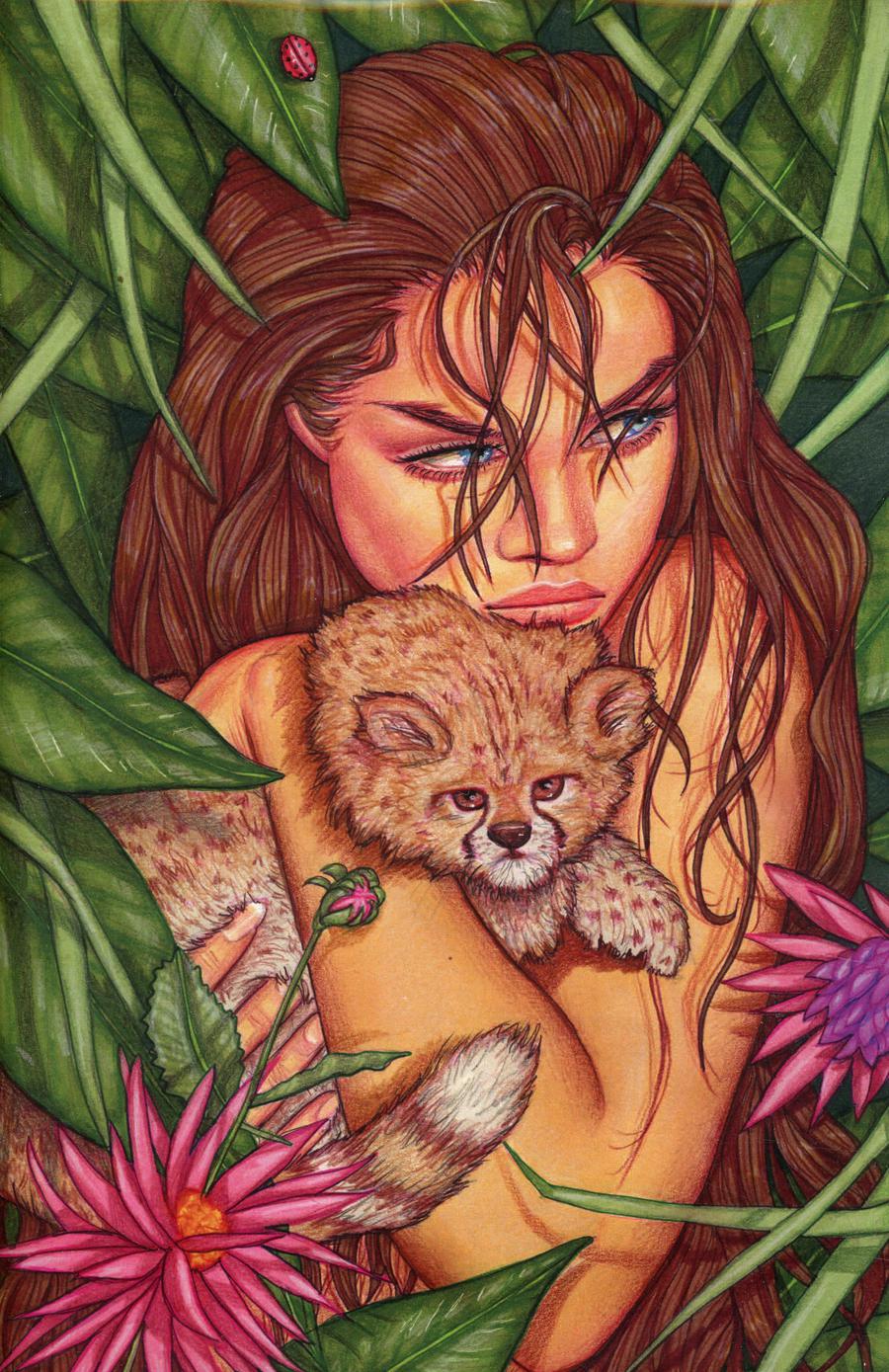 Cavewoman Markhams Mansion One Shot Cover F Variant Conny Valentina Cover