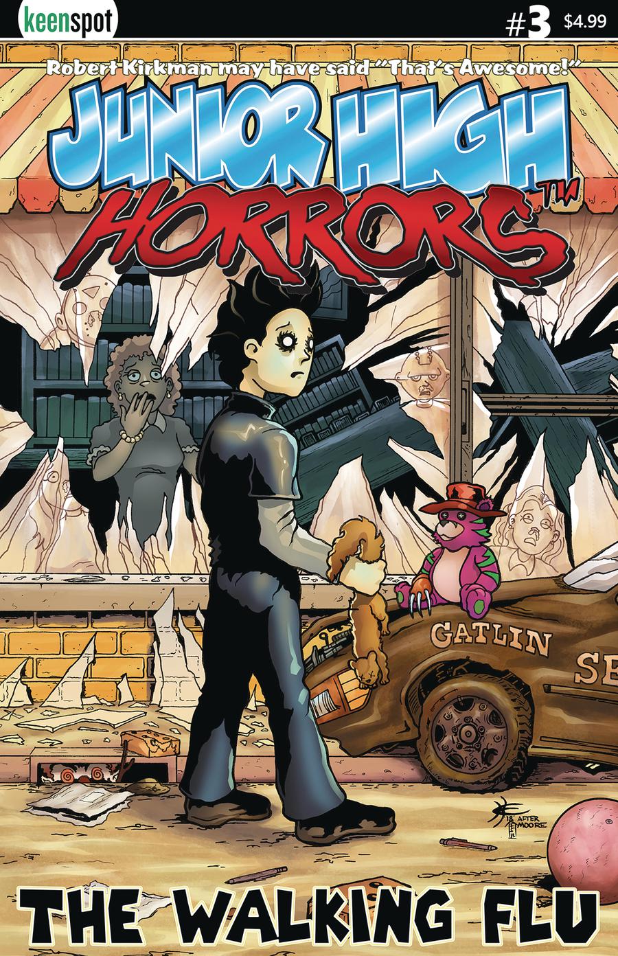 Junior High Horrors #3 Cover A Regular Eric Kent The Walking Flu Cover