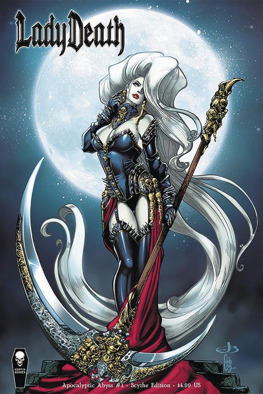 Lady Death Apocalyptic Abyss #1 Cover B Variant Jenevieve Broomall Scythe Cover