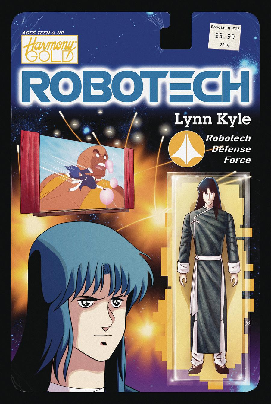Robotech Vol 3 #16 Cover B Variant Blair Shedd Action Figure Cover