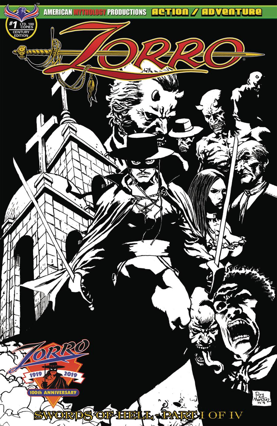 Zorro Swords Of Hell #1 Cover F Variant Century Edition Cover