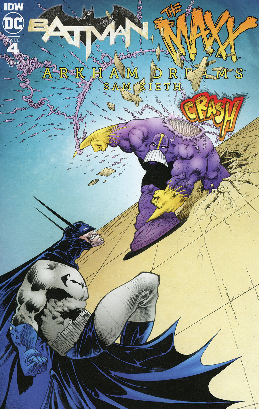 Batman The MAXX Arkham Dreams #4 Cover B Variant Sam Kieth Cover