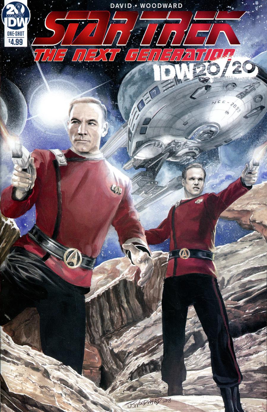 Star Trek The Next Generation IDW 20/20 Cover A Regular JK Woodward Cover