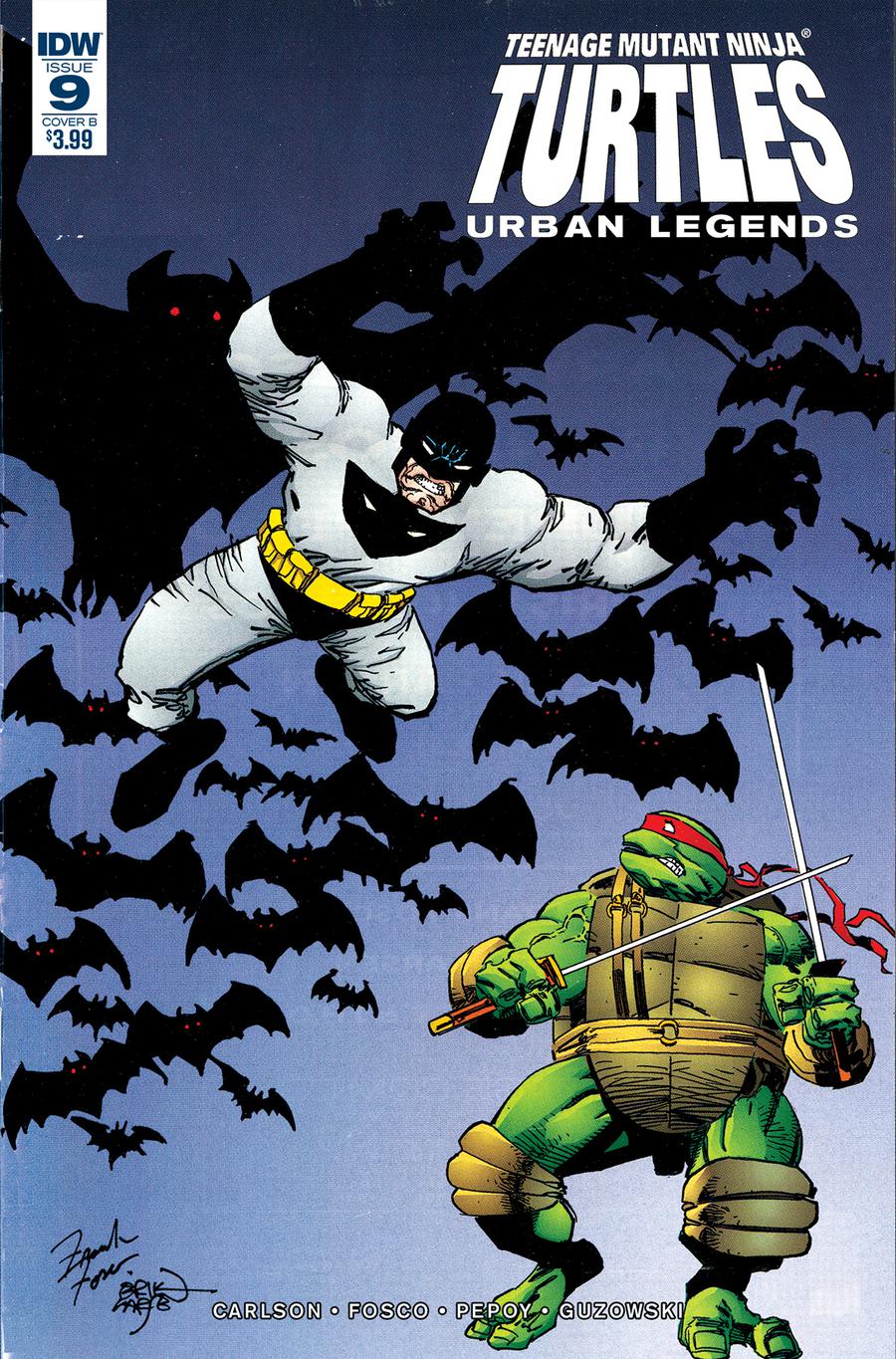 Teenage Mutant Ninja Turtles Urban Legends #9 Cover B Variant Frank Fosco & Erik Larsen Cover