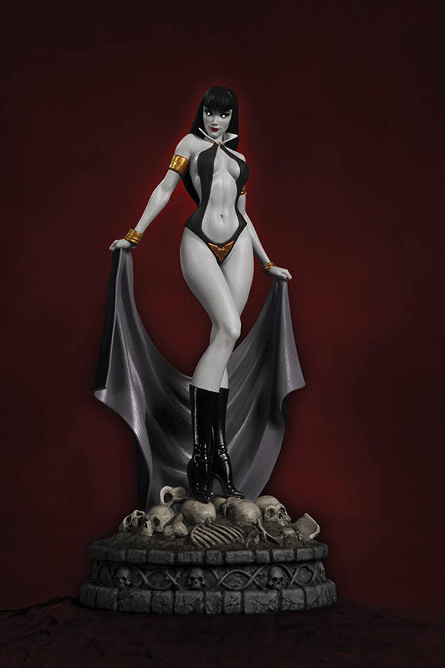 Women Of Dynamite Vampirella Statue Black & White Diamond Eye Edition