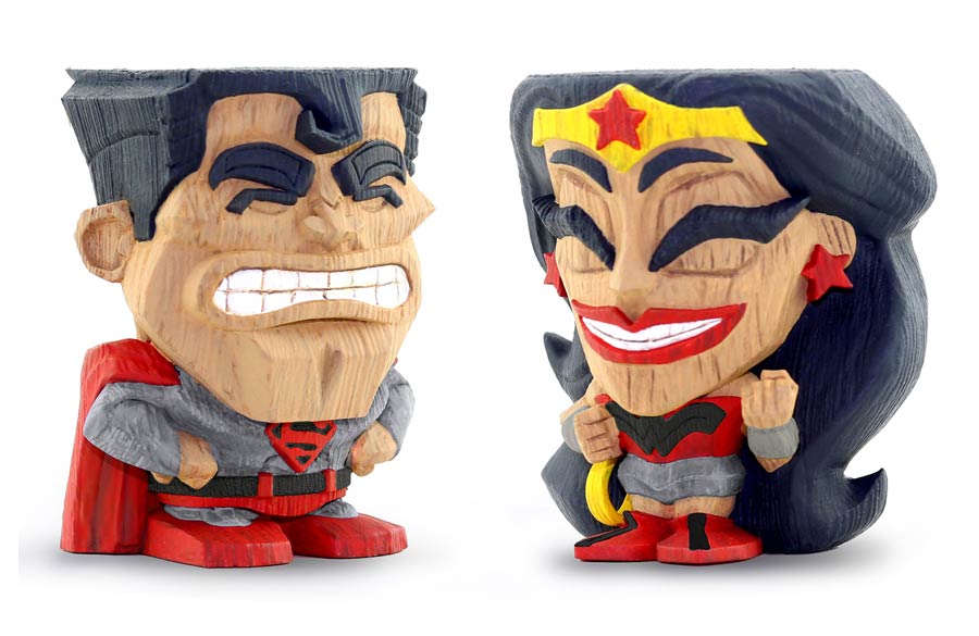 FCBD 2019 Teekeez Red Son Superman Wonder Woman 2-Pack Vinyl Figure