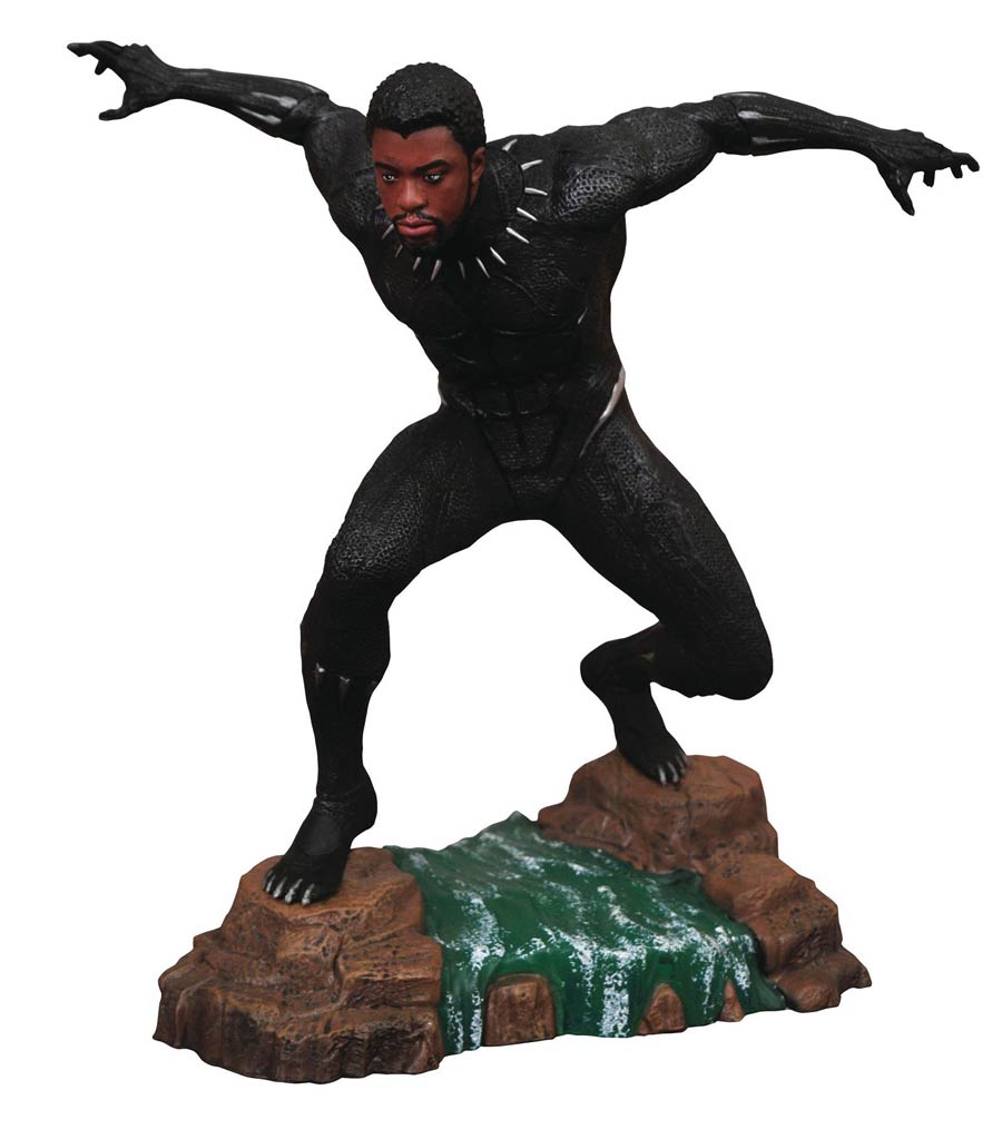 Marvel Movie Gallery Black Panther Unmasked PVC Figure