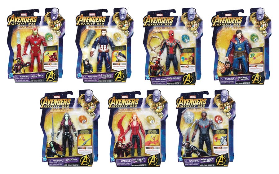 Avengers Infinity War 6-Inch Action Figure With Infinity Stone Assortment Case 201802