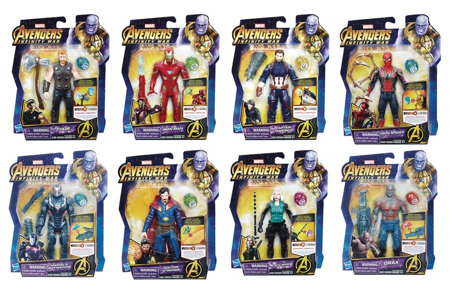 Avengers Infinity War 6-Inch Action Figure With Infinity Stone Assortment Case 201803