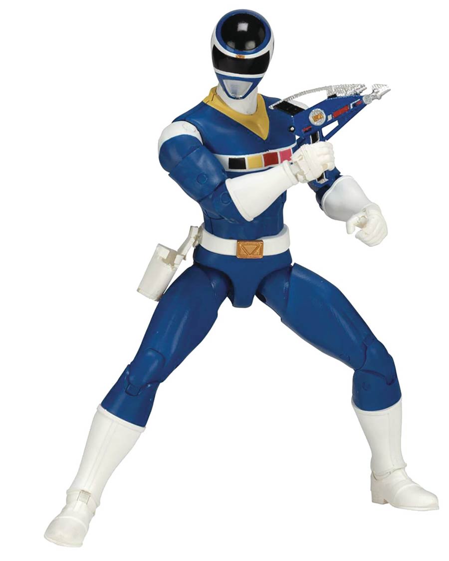 Power Rangers Legacy Power Rangers In Space Blue Ranger 6-Inch Action Figure Case