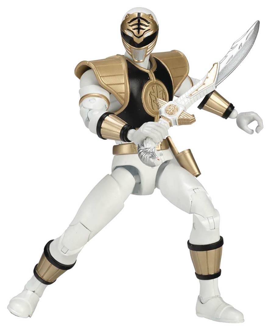 Power Rangers Legacy Mighty Morphin Power Rangers White Ranger 6-Inch Action Figure Case