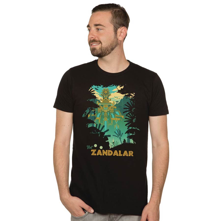 World Of Warcraft Battle For Azeroth Visit Zandalar Black T-Shirt Large