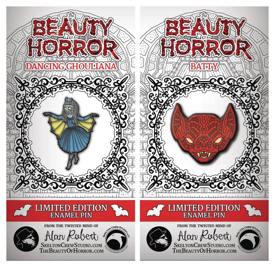 Beauty Of Horror Enamel Pin Set