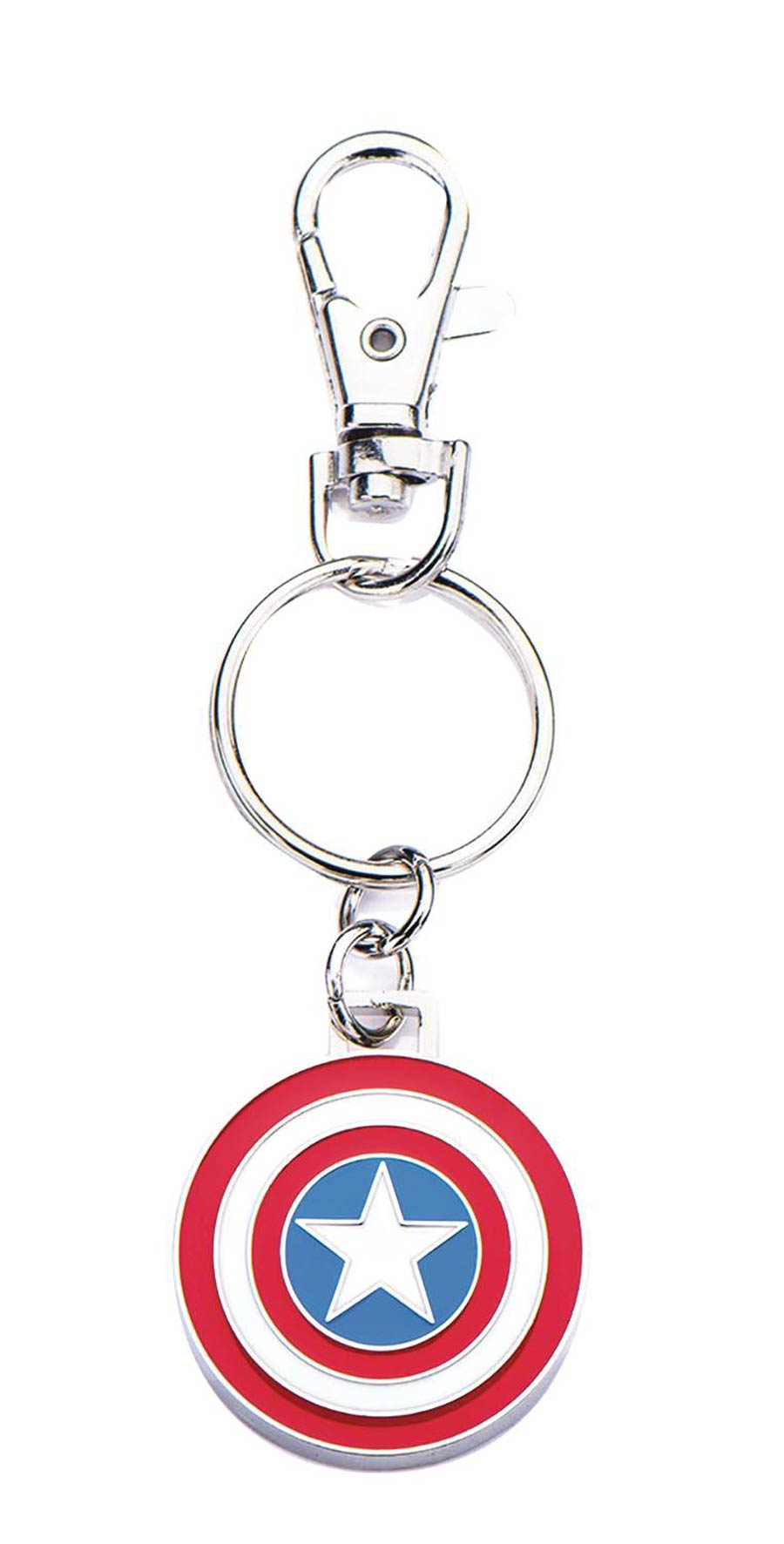 Marvel Comics Logo Keychain - Captain America Shield